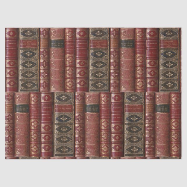 Papel De Seda Lindos e velhos espinheiros de livros (Dicionário  (Frente )