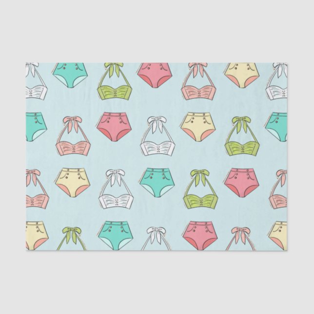 Papel De Seda Lingerie Maiô de Banho de Verão (Frente )
