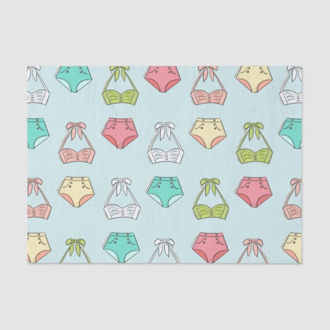 Papel De Seda Lingerie Maiô Verão Banho (Frente )