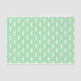 PAPEL DE SEDA LINHAS DE PASTEL GREEN BABY FEET