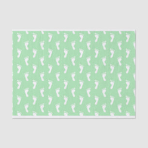 PAPEL DE SEDA LINHAS DE PASTEL GREEN BABY FEET