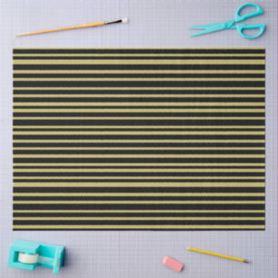 Papel De Seda Linhas Pretas e Oliva