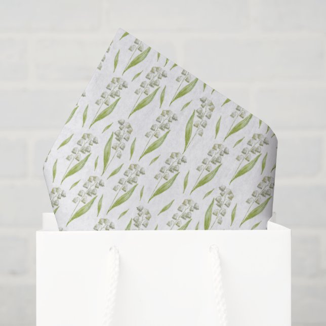 Papel de Seda Lírio do Vale (Sacola de presentes)