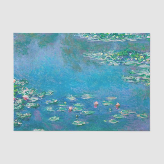 Papel De Seda Lírios d'água de Claude Monet (Frente )