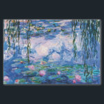 Papel De Seda Lírios d'água de Claude Monet<br><div class="desc">Lírios d'água de Claude Monet.
Por favor,  visite minha loja para obter design mais interessante e mais opções de cores. => zazzle.com/iwheels*</div>