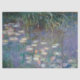 Papel De Seda Lírios de água por Claude Monet