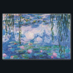 Papel De Seda Lírios de água, por Claude Monet<br><div class="desc">Lírios d'água de Claude Monet.
Por favor,  visite minha loja para obter design mais interessante e mais opções de cores. => zazzle.com/iwheels*</div>