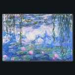 Papel De Seda Lírios de Água Rosa Monet<br><div class="desc">Monet pink water lírios tecidos com lindos lírios cor-de-rosa flutuando em um lago azul calmo com almofadas de lírios. Um presente de Monet excelente para fãs do impressionismo e da arte francesa. Inimpressionismo sereno na natureza com lindas flores e paisagem de lagoas cênicas.</div>