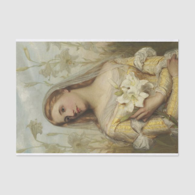 Papel De Seda Lírios de Gustav Pope (Frente )