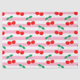 Papel De Seda Listra de Cereja – Presente e Decoração de Frutas 