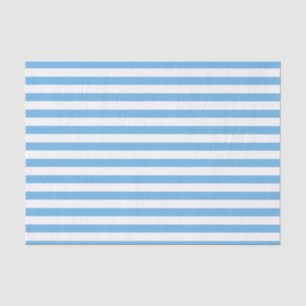 Papel De Seda Listrado Azul