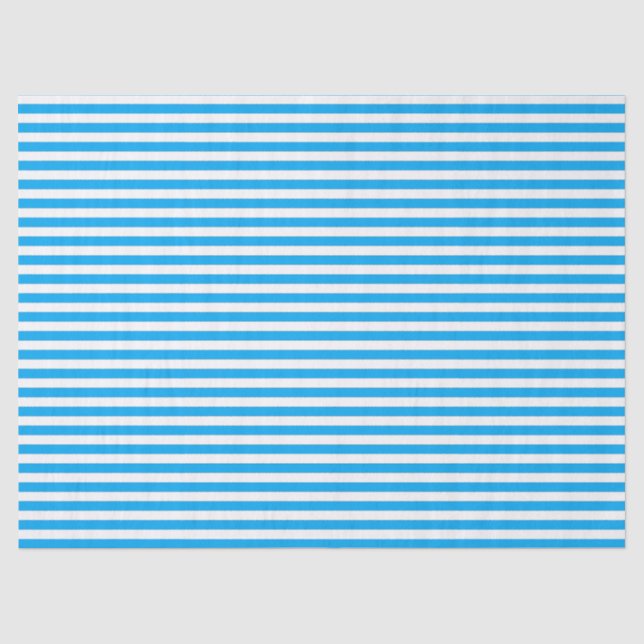 Papel De Seda Listrado de Azul (Frente )