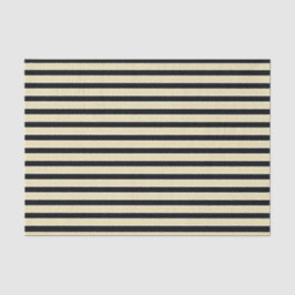 Papel De Seda Listras bege, preto e branco