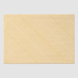 Papel De Seda Listras brancas, brancas, amarelas suaves e natas-