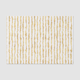 Papel De Seda Listras brancas Dourados do Glitz