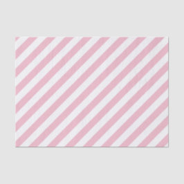 Papel De Seda Listras brancas e rosa