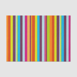 Papel De Seda Listras Coloridas Clássicas