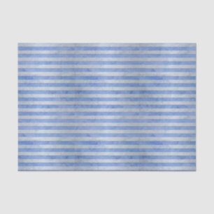 Papel De Seda Listras de Aguarela Azul Claro e Cinza
