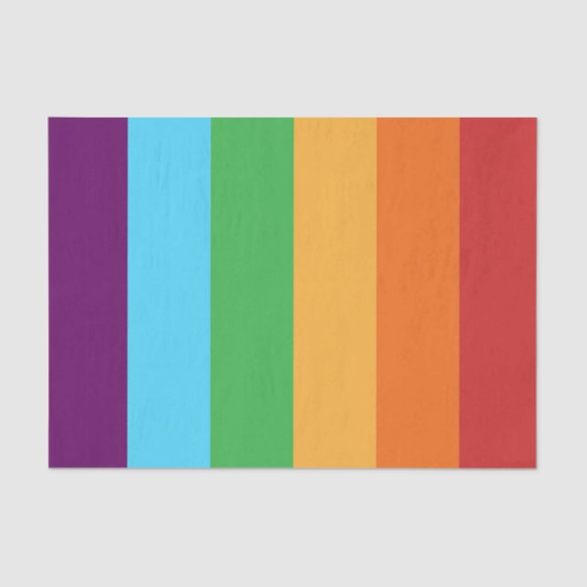 Papel De Seda Listras de Arco-Íris Diversão Brilhante Doces Aniv (Frente )