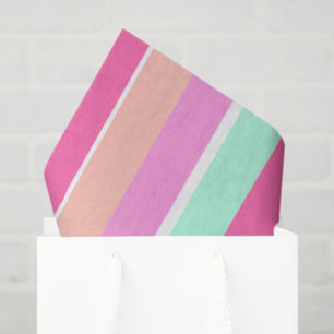 Papel De Seda Listras de Cores de Bala
