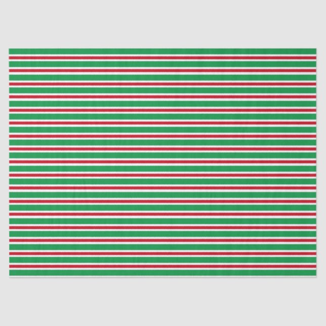 Papel De Seda Listras de Natal (Frente )