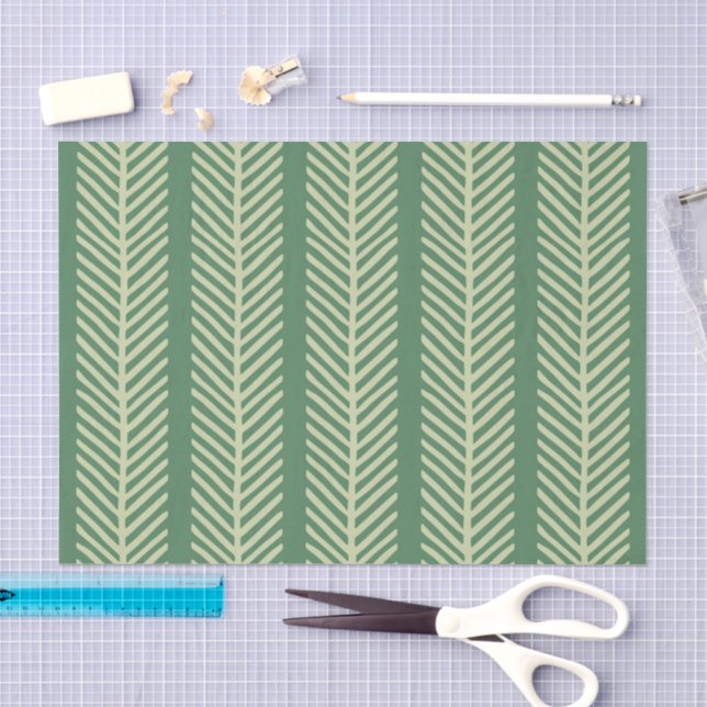 Papel De Seda Listras de Palma Tropical (Arte )