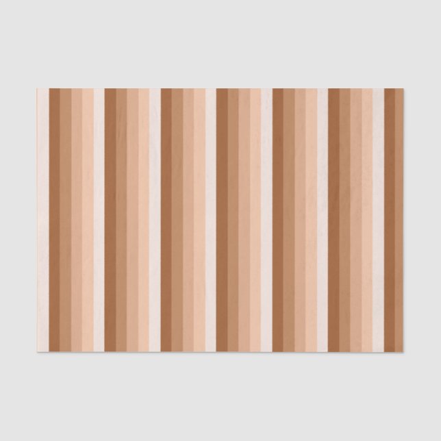 Papel De Seda Listras de sombra laranja queimadas (Frente )