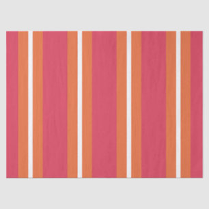 Papel De Seda Listras de Teaberry e Mandarin