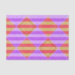 Papel De Seda Listras, diamantes, teste padrão do ponto por