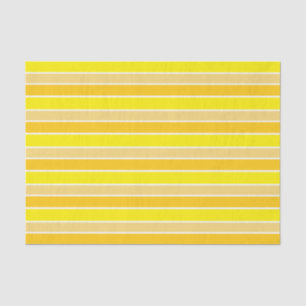 Papel De Seda Listras em Tons de Amarelo