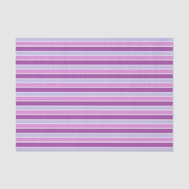 Papel De Seda Listras Horizontais Tons de Roxo (Frente )