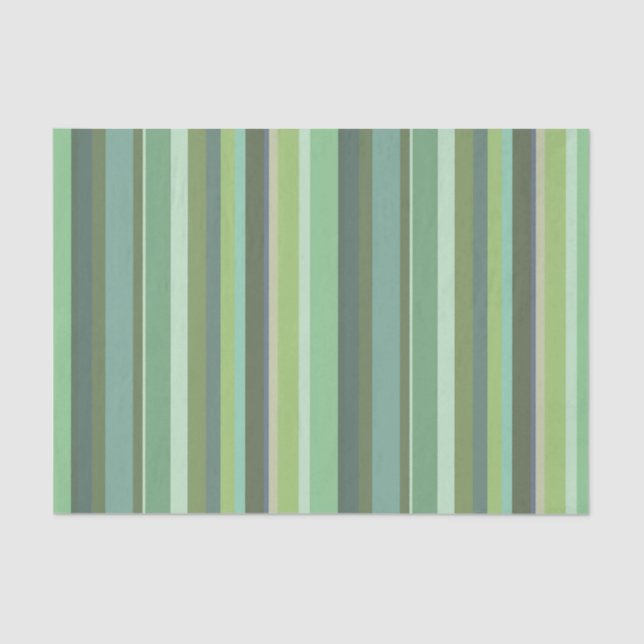 Papel De Seda Listras horizontais verde-oliva (Frente )