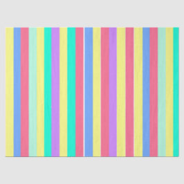 Papel De Seda Listras Pastel de Primavera Energizantes