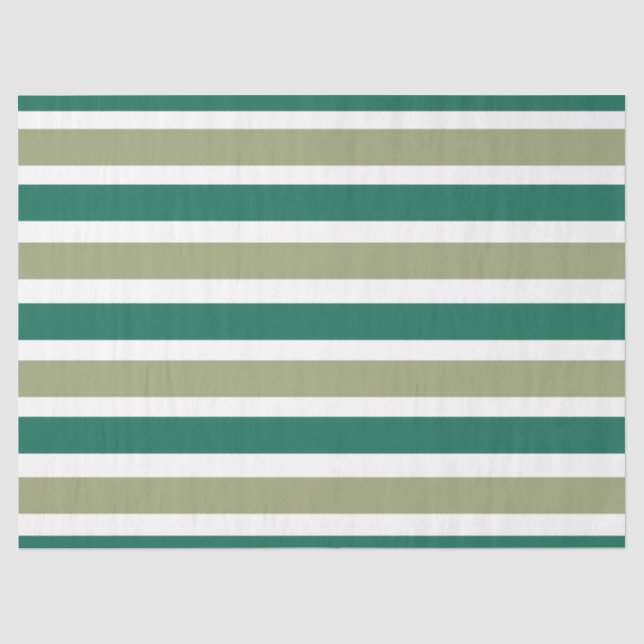 Papel De Seda Listras Verdes Cinza (Frente )