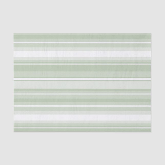 Papel De Seda Listras verdes claras (Frente )