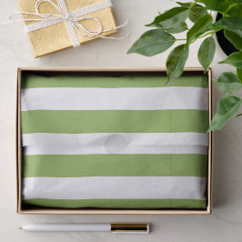 Papel De Seda Listras Verdes e Brancas de Natal