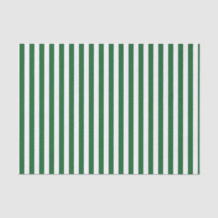 Papel De Seda Listras verdes e brancas verticais