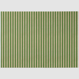 Papel De Seda Listras Verdes Vintage Kraft Marrom Natal