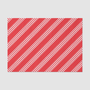 Papel De Seda Listras vermelhas e brancas