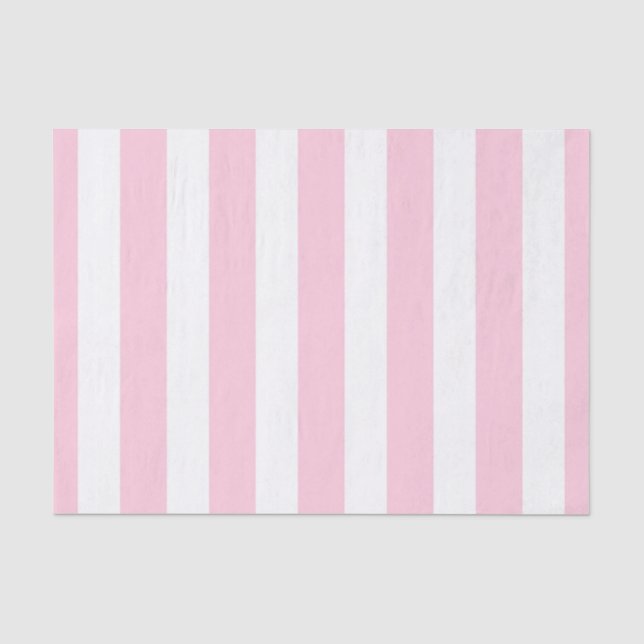 Papel De Seda Listras Verticais Rosa e Branco Listra Xadrez Rúst (Frente )