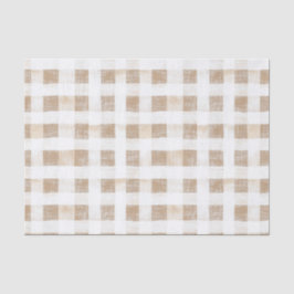 Papel De Seda Listras Xadrez Branco Creme  