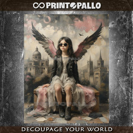 Papel De Seda Little city angel child in Italy - 