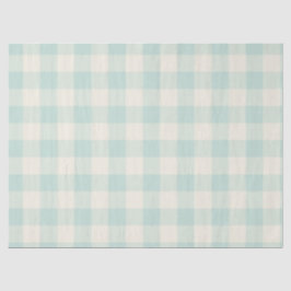 Papel De Seda Little One Buffalo Check - azul turquesa suave