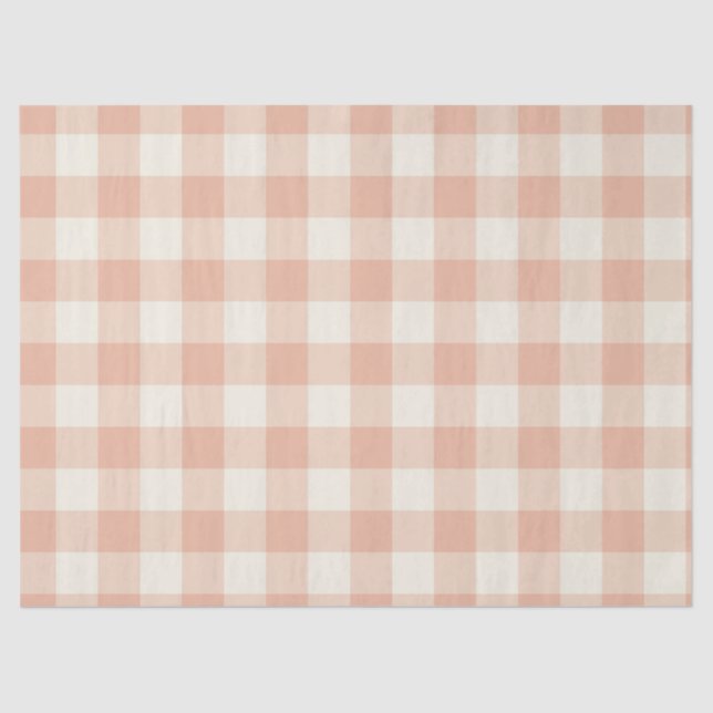 Papel De Seda Little One Buffalo Check - dusty apricot  (Frente )