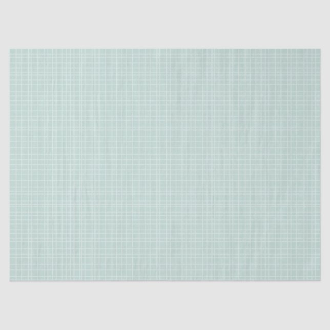 Papel De Seda Little One Hand Drawn Grid - soft teal (Frente )