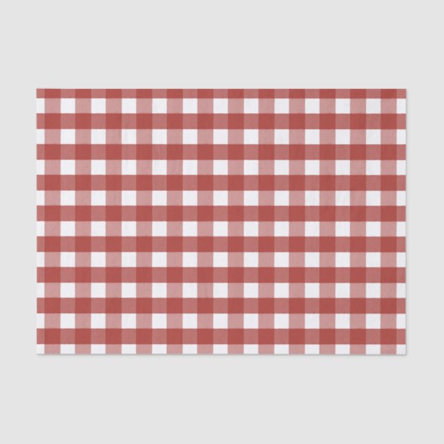 Papel De Seda Livro Branco sobre os Tecidos Gingham (Frente )