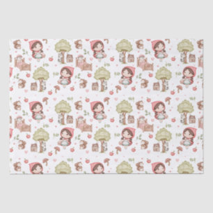 Papel De Seda Livro de História de Pequeno Cavalo Vermelho Branc