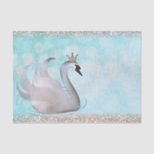 Papel De Seda Livro de histórias da princesa Azul Ouro Brilho