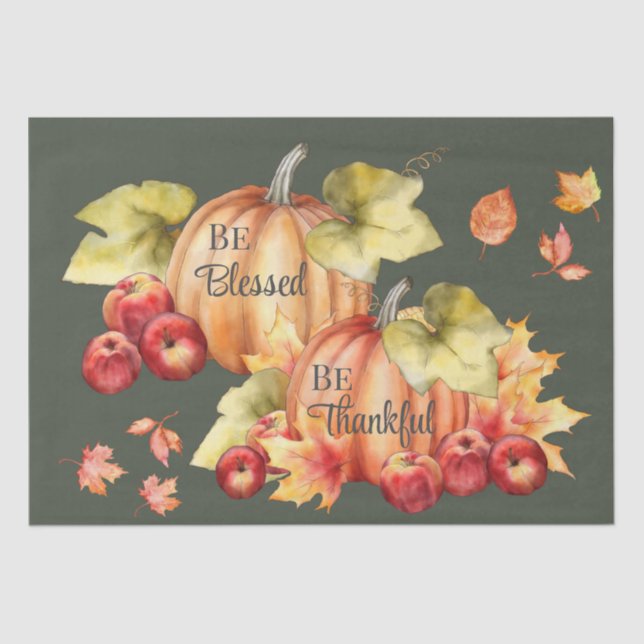 Papel De Seda Livro Tecido Conjunto 2 Agradecimentos Verdes; Abe (Frente )