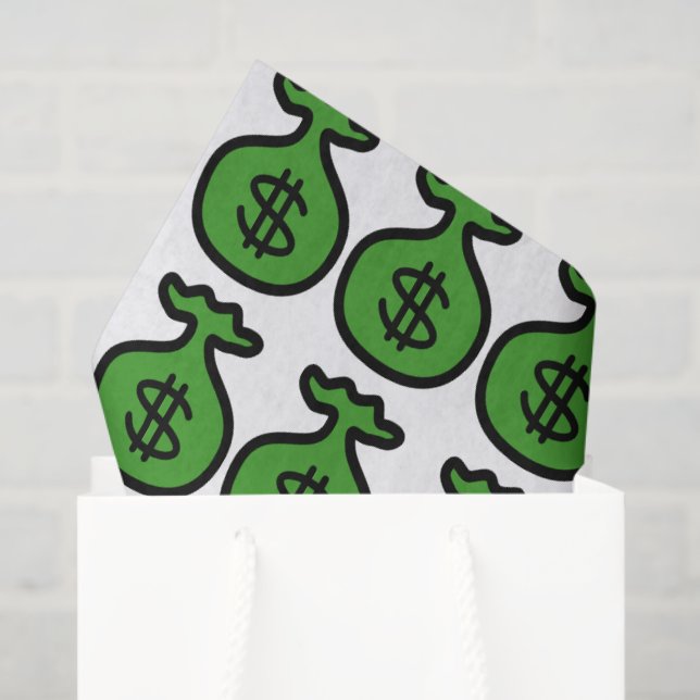 Papel De Seda Livro Verde bolsas (Sacola de presentes)